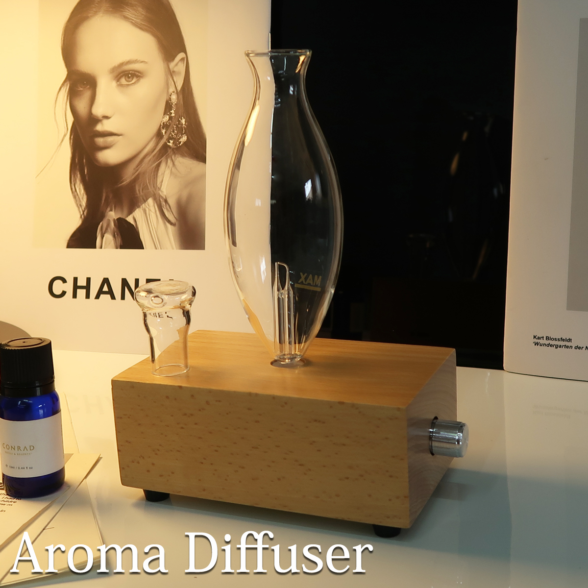 アロマディフューザー 水なし 噴霧式 DF-06NR