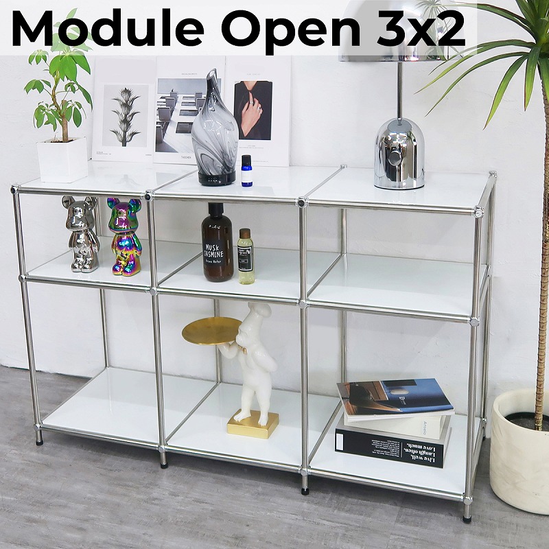 オープンラック 2段 オープンシェルフ ML-05WH