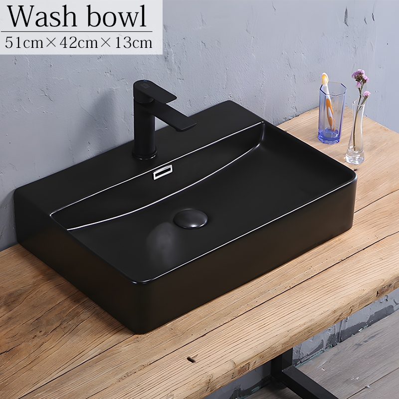 WB-39BK 洗面ボウル おしゃれ 陶器製 洗面器 水栓