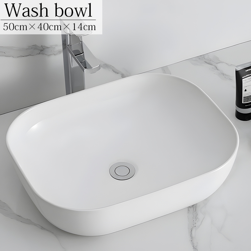 WB-40WH 洗面ボウル おしゃれ 陶器製 洗面器 水栓