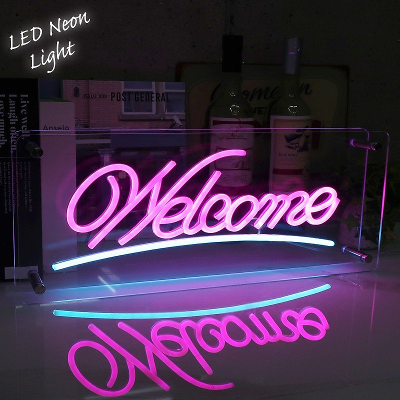 NK-84 LEDネオンサイン ネオン管風 WELCOME