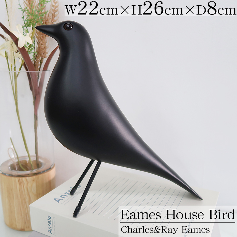 DO-17BK オブジェ モダン 雑貨 置物 鳥 バード ドット