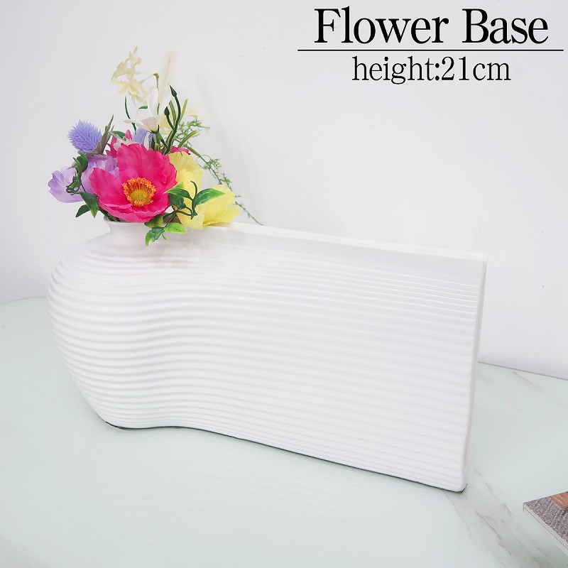 BN-61WH 花瓶 おしゃれ 北欧 フラワーベース 樹脂