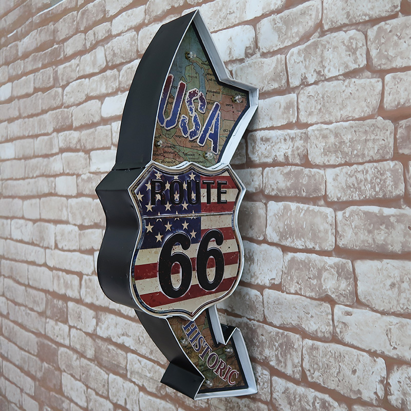 BR-32 立体看板 ウォールサイン ブリキ風 アメリカ雑貨