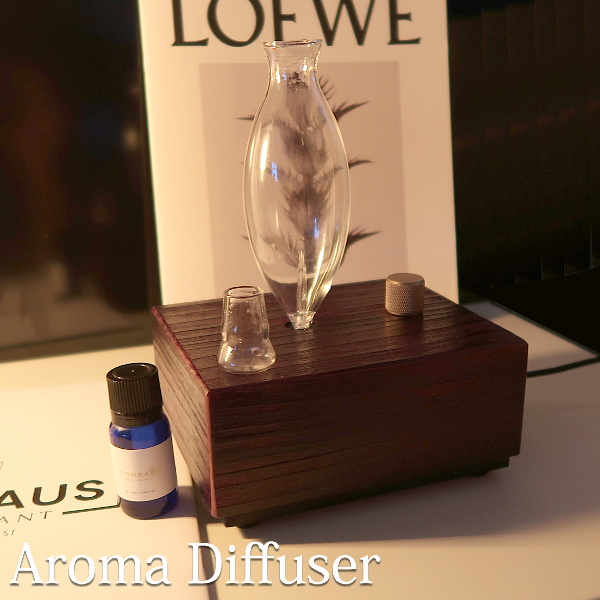 アロマディフューザー 水なし 噴霧式 DF-01